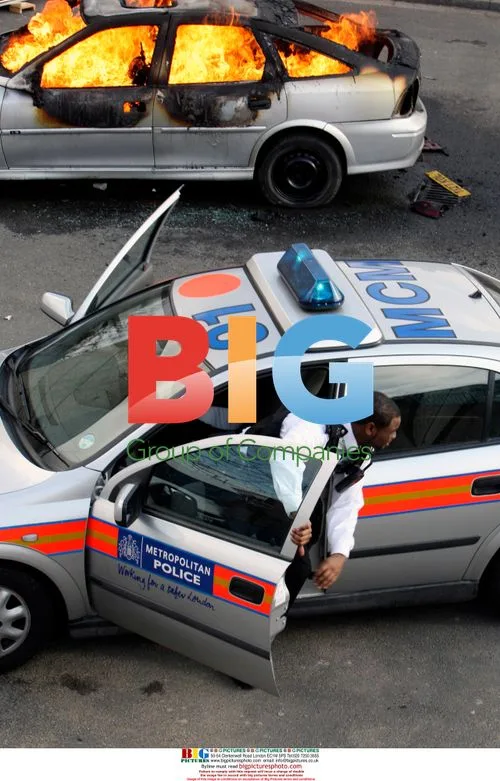 "The Bill" cast filming in Battersea