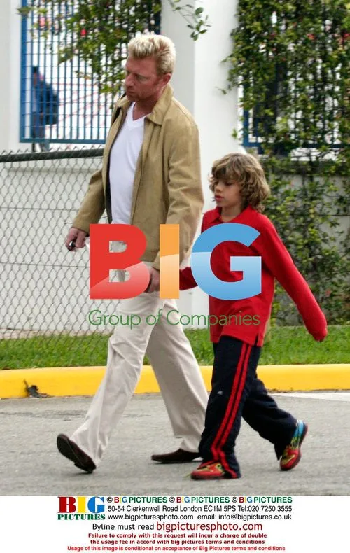 Boris Becker picks up son Elias from school