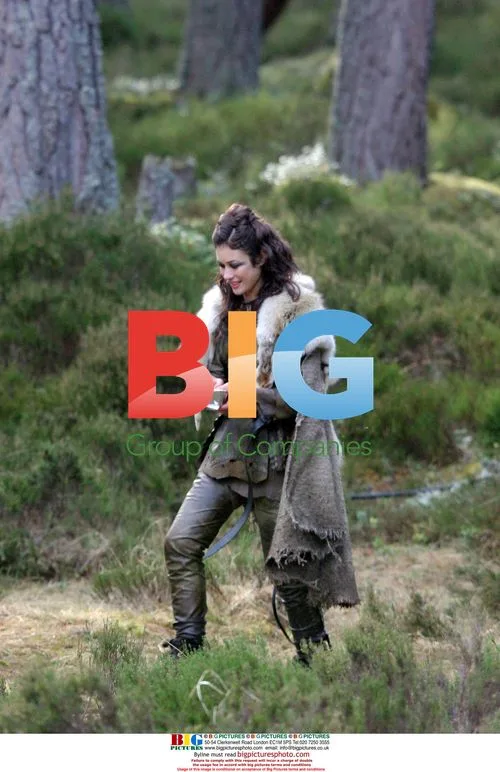 Olga Kurylenko filming "Centurion" in Scottish Highlands