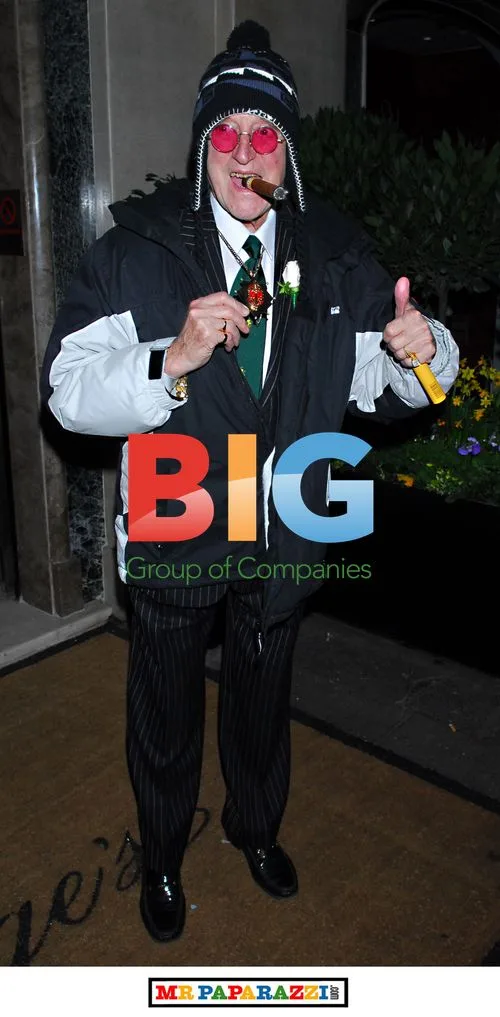Jimmy Saville leaving Claridges, London