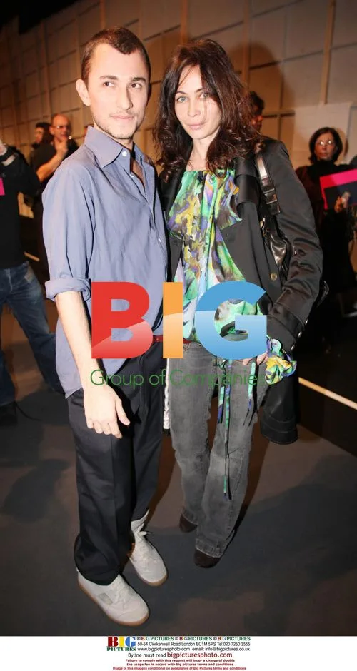 Emmanuelle Beart and Esteban Cortazar at Ungaro Fashion Show