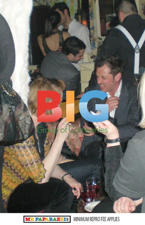 Jude Law Seen at The Box Nightclub