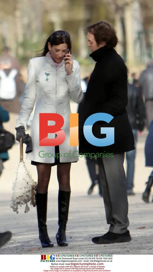Paul McCartney and Nancy Shevell in Paris