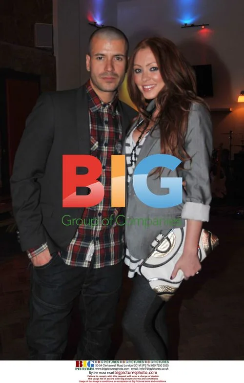 Natasha Hamilton and Riad Erraji at Liverpool restaurant