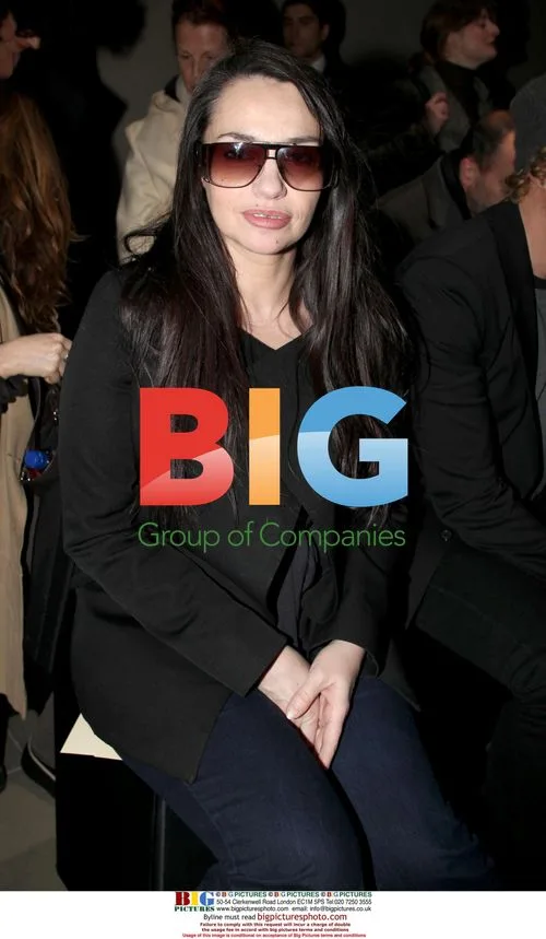 Beatrice Dalle at Paris Fashion Week