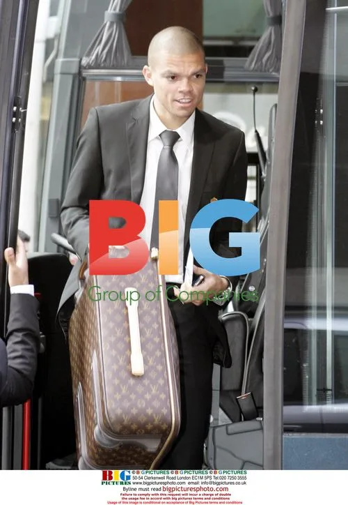 Real Madrid players arrive in Liverpool