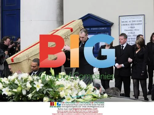 Funeral of actress Wendy Richard