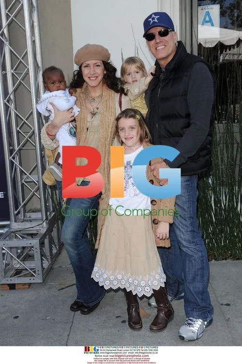 Joely Fisher and family at Varvatos event