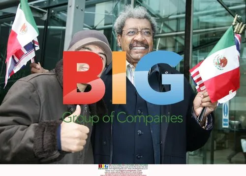 Marco Barrera and Don King at hotel, UK