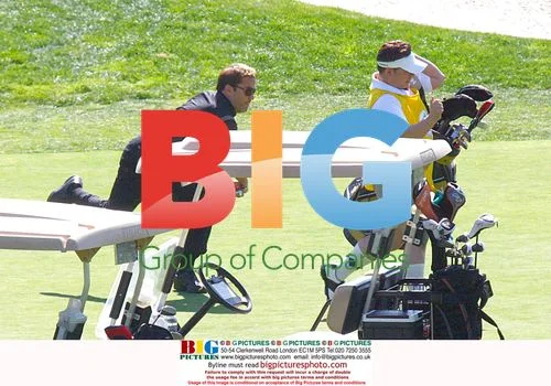 Entourage actors film at LA golf course