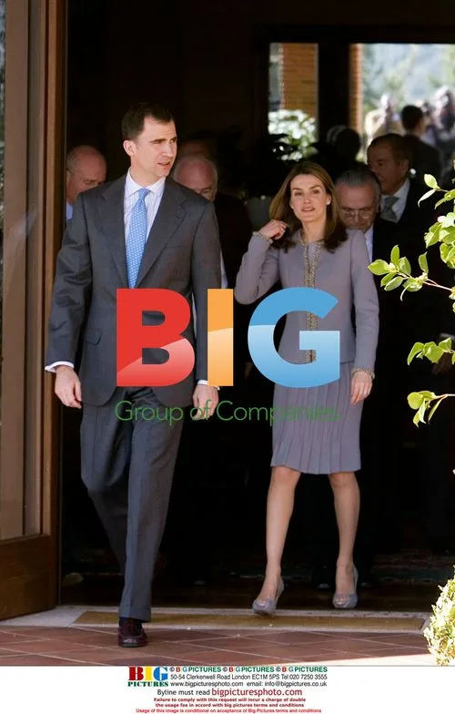 Crown Prince Felipe and Princess Letizia at Gerona Foundation