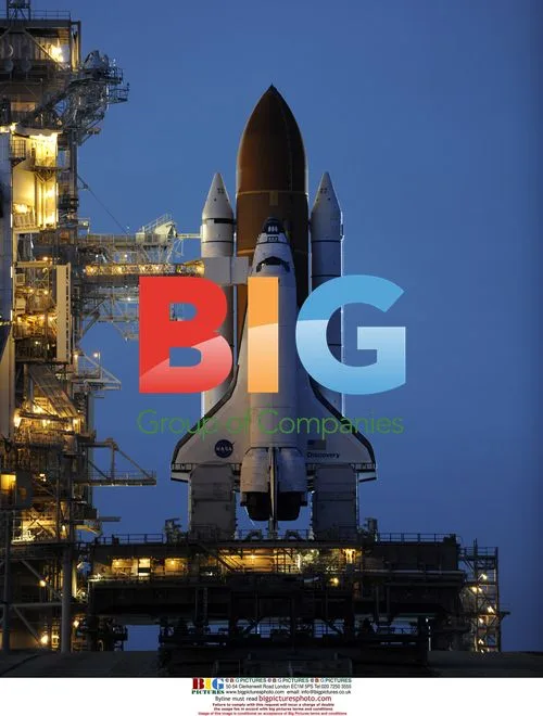 NASA's Space Shuttle "Discovery" on Launch Pad