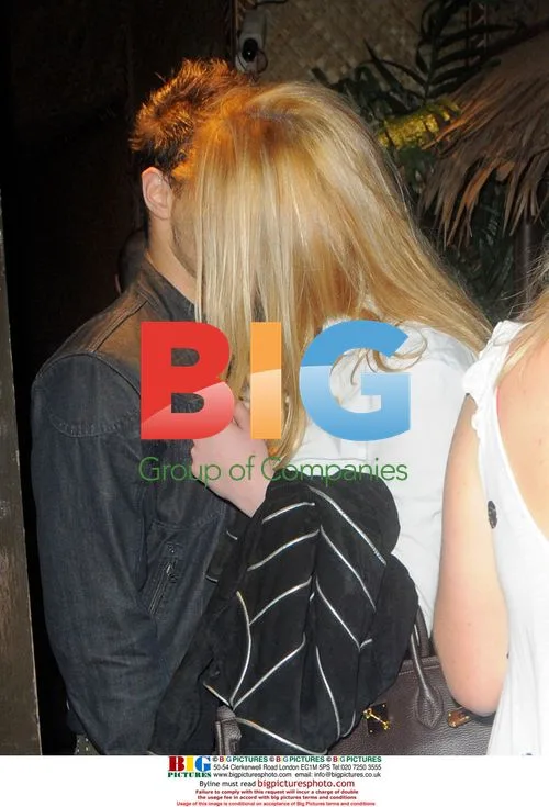 Nicole Sconciaforni and Ben Adams leaving Mahiki Club