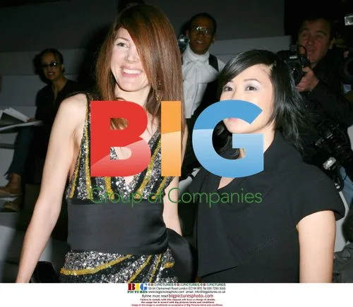 Linh-Dan Pham and Ashley Laurence at Elie Saab Fashion Show