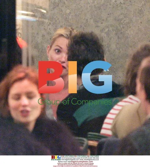 Kate Moss and Jamie Hince at Cafe de Flore