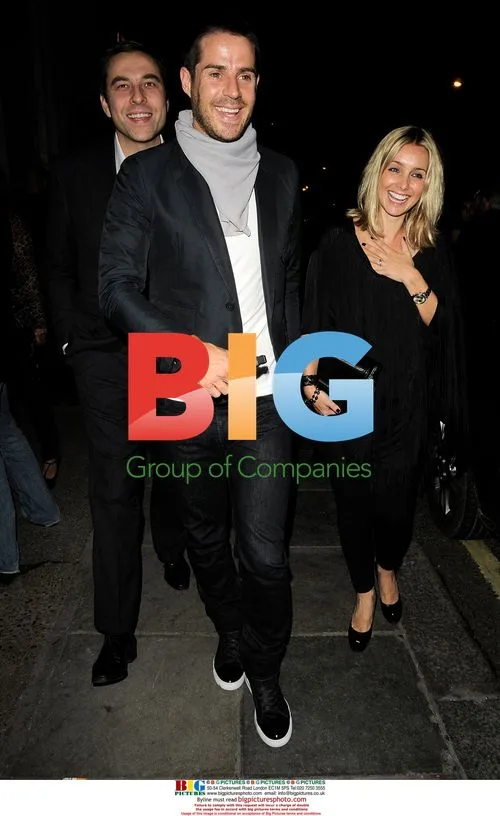 David Walliams with Louise and Jamie Redknapp