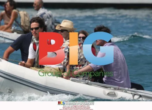 Czech model Eva Herzigova on vacation with husband