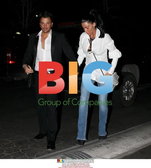 Katie Price and Peter Andre Leaving Nobu