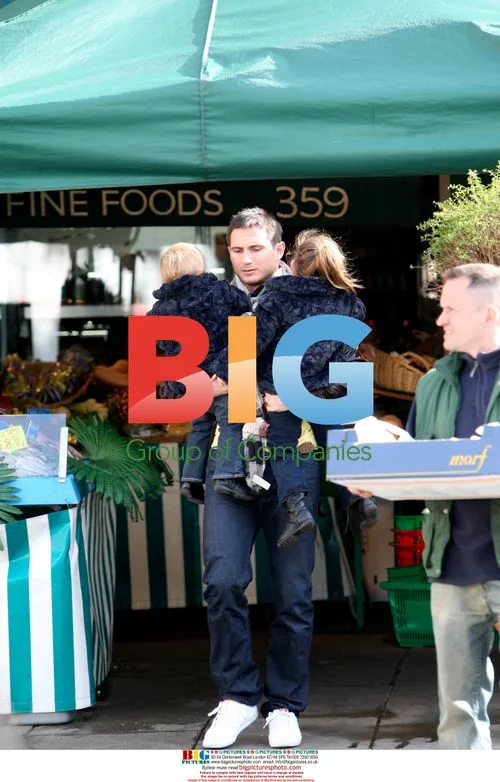 Frank Lampard out shopping with kids