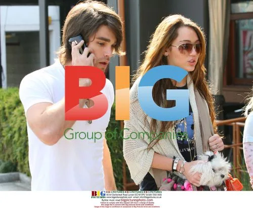 Miley Cyrus and Justin Gaston Lunch in LA