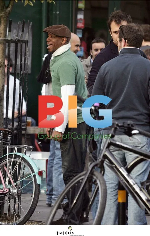 Rhys Ifans and Ian Wright Bike Ride in Notting Hill