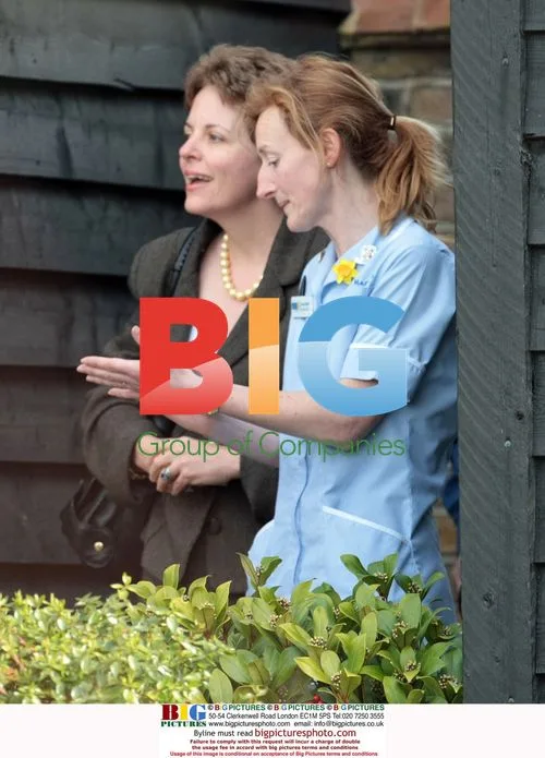 Jade's mom Jackiey outside Jade Goody's home