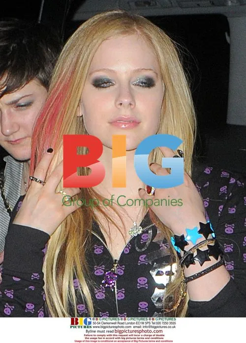 Avril Lavigne enjoys night out at Boujis in London