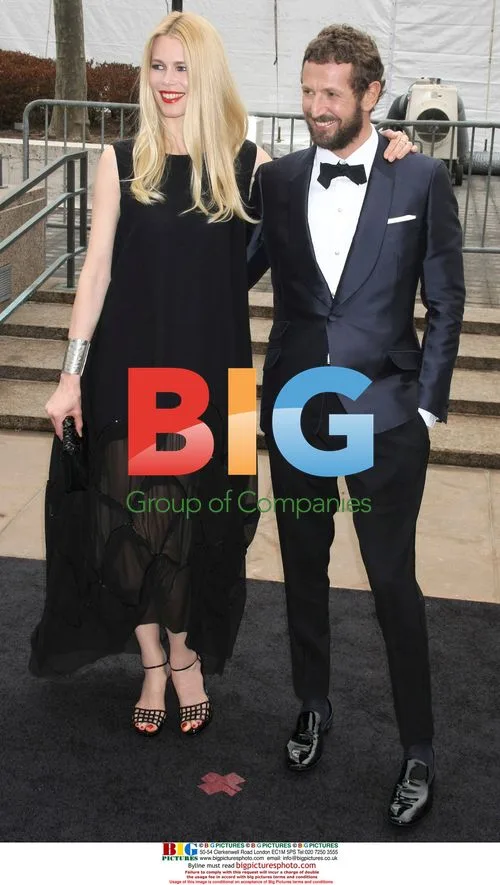 CLAUDIA SCHIFFER with STEFANO PILATI at Met Opera Gala