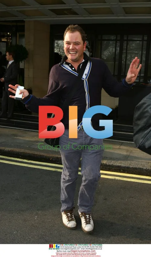 Alan Carr in Cheerful Mood in London