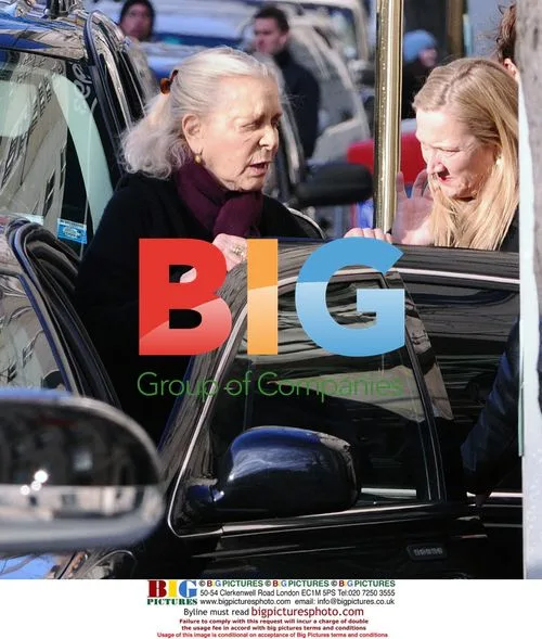Lauren Bacall at Natasha Richardson's wake