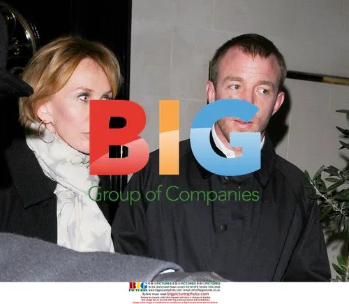 Director Guy Ritchie leaves Scotts with Trudie Styler