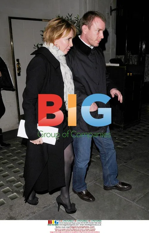 Guy Ritchie leaves Scotts with Trudie Styler