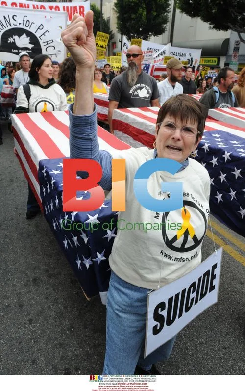 Anti-war protest in Hollywood
