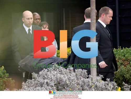 Jade Goody's body carried from home