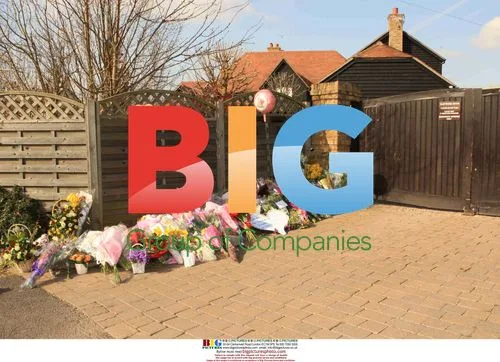 Flowers left at Jade Goody's home after death