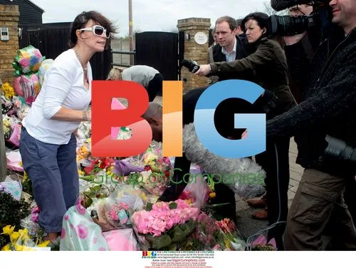Jackiey Budden and Kevin Adams support Jade Goody