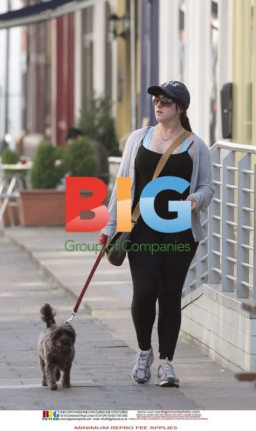 Natalie Cassidy Out Walking Dog