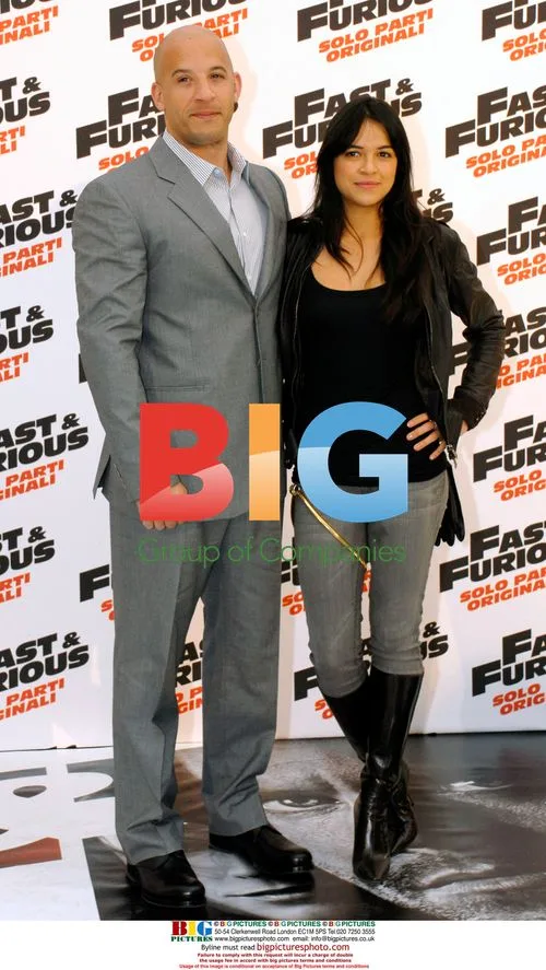 Vin Diesel and Michelle Rodriguez in Rome