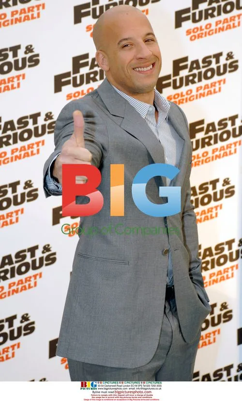 Vin Diesel and Michelle Rodriguez at Rome film premiere