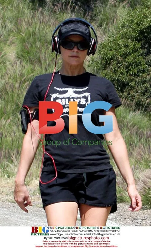 Singer Fergie Works Out
