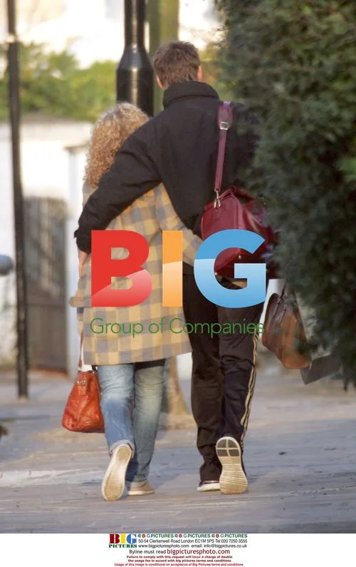 James Redmond and girlfriend out in London