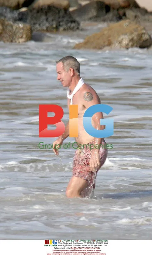 John McEnroe on holiday in St Bart's