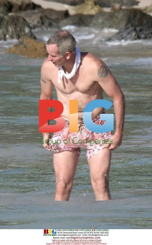 John McEnroe on holiday in St Bart's