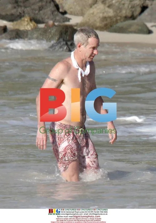 John McEnroe swimming in St Bart's