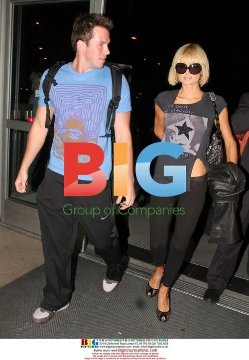 Paris Hilton and Doug Reinhardt at LAX
