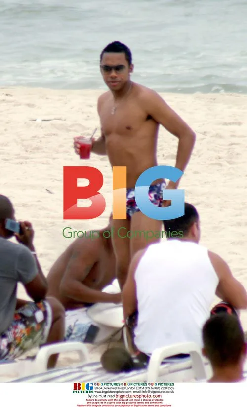 Robinho surfs and plays samba in Brazil