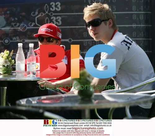 Kimi Raikkonen in Formula One Paddock