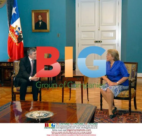 PM Gordon Brown meets Chilean President Bachelet