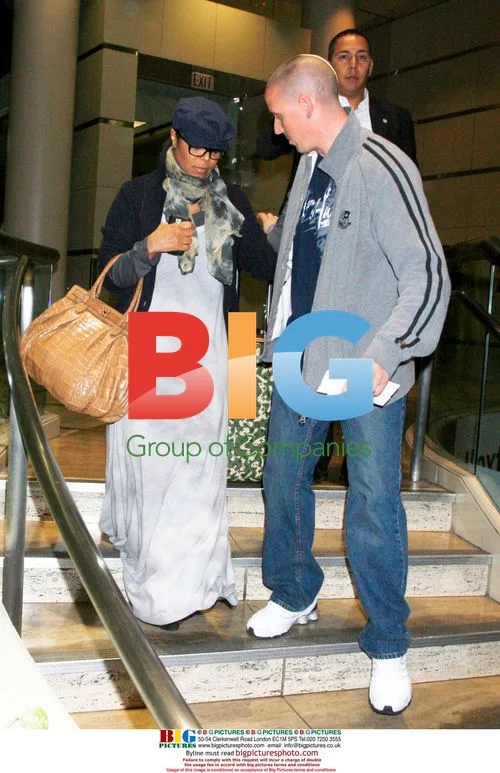 Janet Jackson at LAX with male friend
