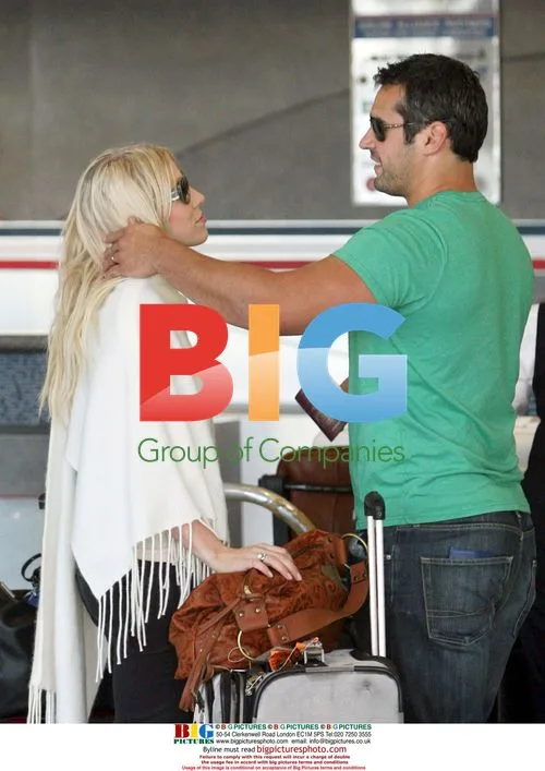 Natasha Bedingfield and husband depart LAX